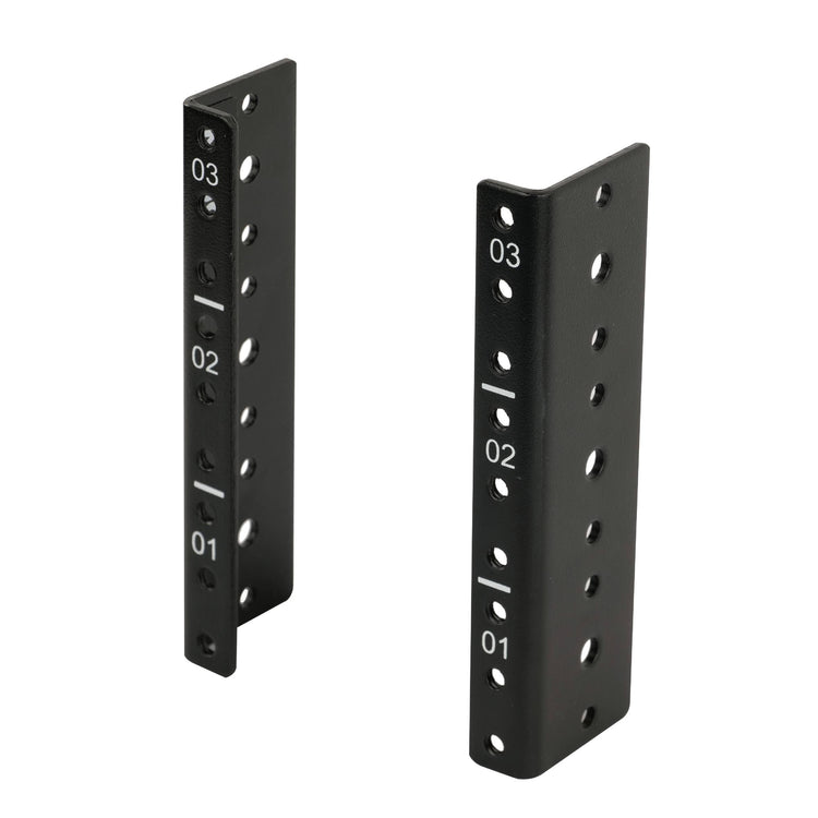Tecmojo 3U Vertical Rack Rail Pair Kit DIY Rack Rails Kit
