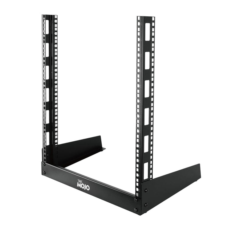 Tecmojo 12U Desktop Rack  2 Post Open Frame Rack for 19in Equipment（square hole）
