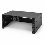 Tecmojo Server Rack 4U Wall Mount Open Frame Rack 300mm Deep 19'' Width with Top Cover for Shallow Server, Network Switches, IT Equipment