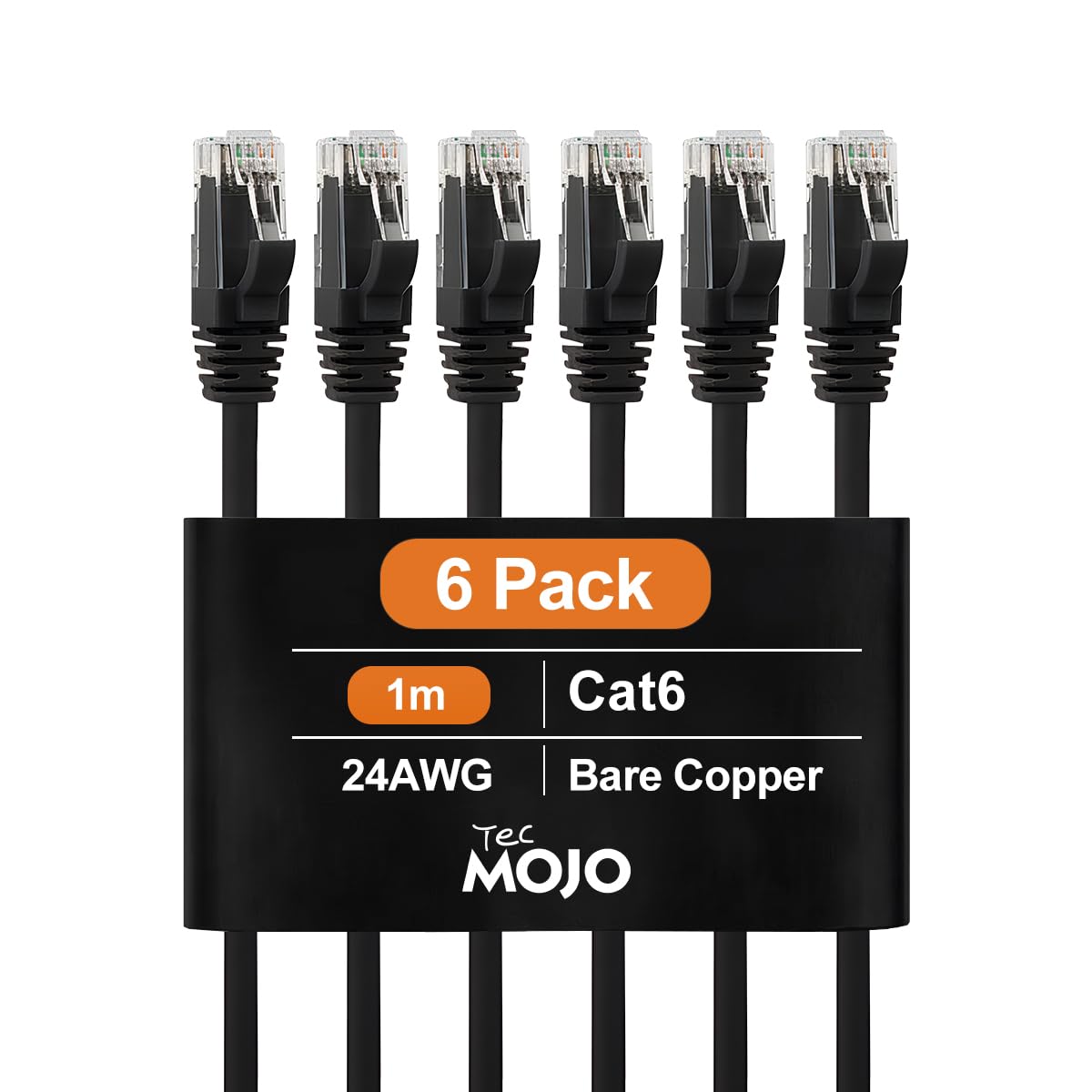 Tecmojo Ethernet Cable 0.5M, CAT 6 Ethernet Cable 12 Pack LAN Gigabit, RJ45 Pure Copper Core 1000Mbps for 250Mhz/s Cord, Network Patch Cord for Router Modem Patch Panel Faster Than Cat 5e/Cat 5, Blue