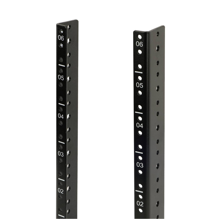 Tecmojo 6U Vertical Rack Rail Pair Kit DIY Rack Rails Kit