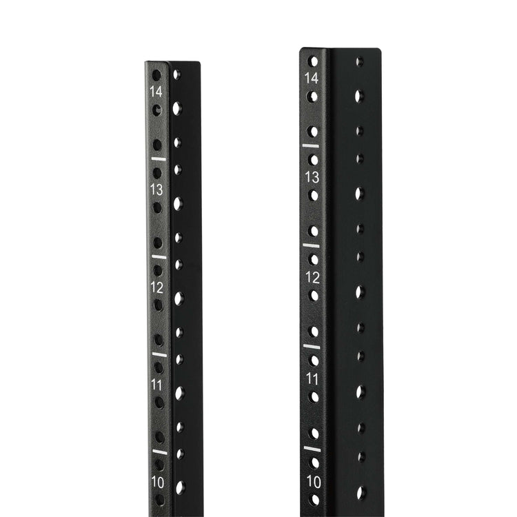 Tecmojo 14U Vertical Rack Rail Pair Kit DIY Rack Rails Kit