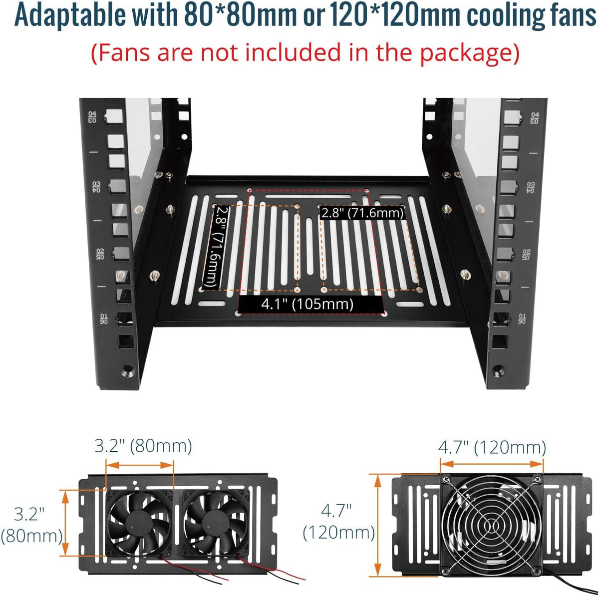 Tecmojo 9U Server Rack, 10 inch Wide 200mm Deep Desktop Rack with Shelf, Micro HDMl to HDMI Adapter Board, 60 kg /132 lbs Max Loading, Blank Panel for 10 inch Servers, Network Equipment, Black