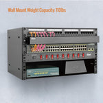 Tecmojo Server Rack 4U Wall Mount Open Frame Rack 300mm Deep 19'' Width with Top Cover for Shallow Server, Network Switches, IT Equipment