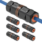 Tecmojo 3 Pack Waterproof RJ45 Connector, IP68 82mm Length Cat 6/Cat 5E/Cat 5 Shielded Waterproof RJ45 Coupler Outdoor Cable Extender for Outdoor Ethernet LAN Cable