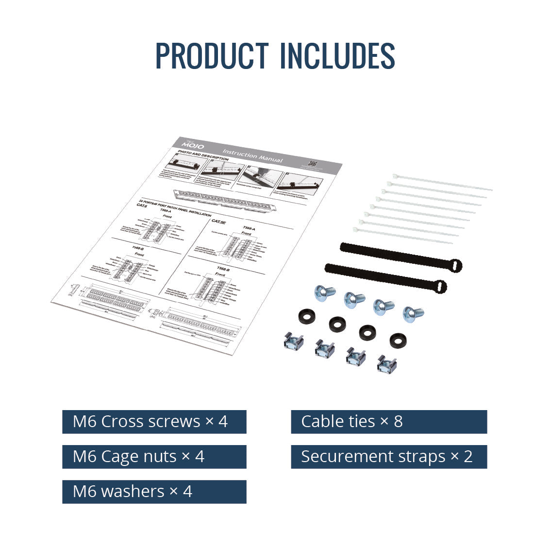cat6 patch panel accessories