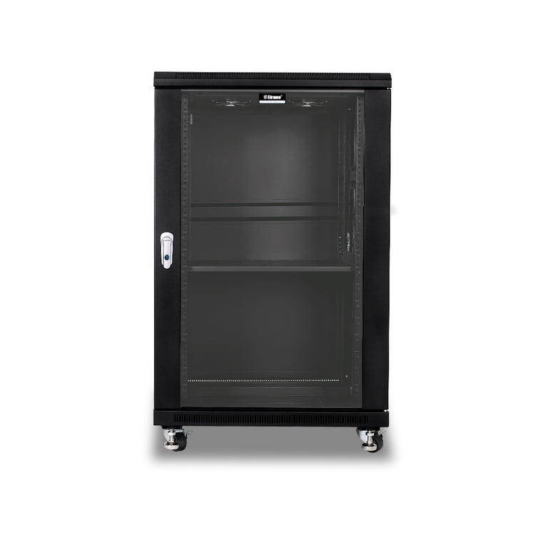 Tecmojo 600 X 600 Network Server Rack 18U Glass/Solid