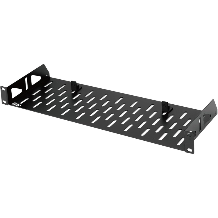 Tecmojo 1U 6 inch Depth Rack Shelf  with Anti-Slip Stops for 19 inch Equipment-55lbs Weight Capacity(2 Pack)