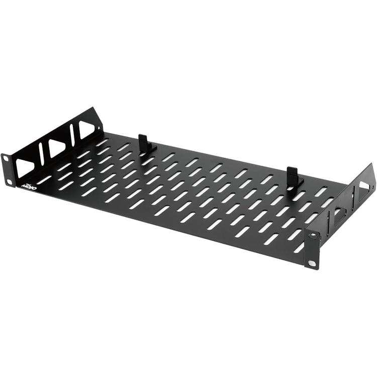 Tecmojo 1U 8 inch Depth Rack Shelf  with Anti-Slip Stops for 19 inch Equipment-55lbs Weight Capacity(2 Pack)