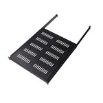 Tecmojo 1U 550mm Sliding Rack Shelf with Adjustable Range of 550-700mm 4 Post Vented Server Rack Mount Shelf, Support to 30kg, Universal Tray for 19 Inch 800mm Deep AV/Network Device Rack