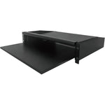 Tecmojo 2U Sliding Keyboard Rack Shelf with Sliding Mouse Tray, 19’’ Server Rank Shelf, Support to 20kg, Universal Tray for 19 Inch AV,Server or Network Device Rack