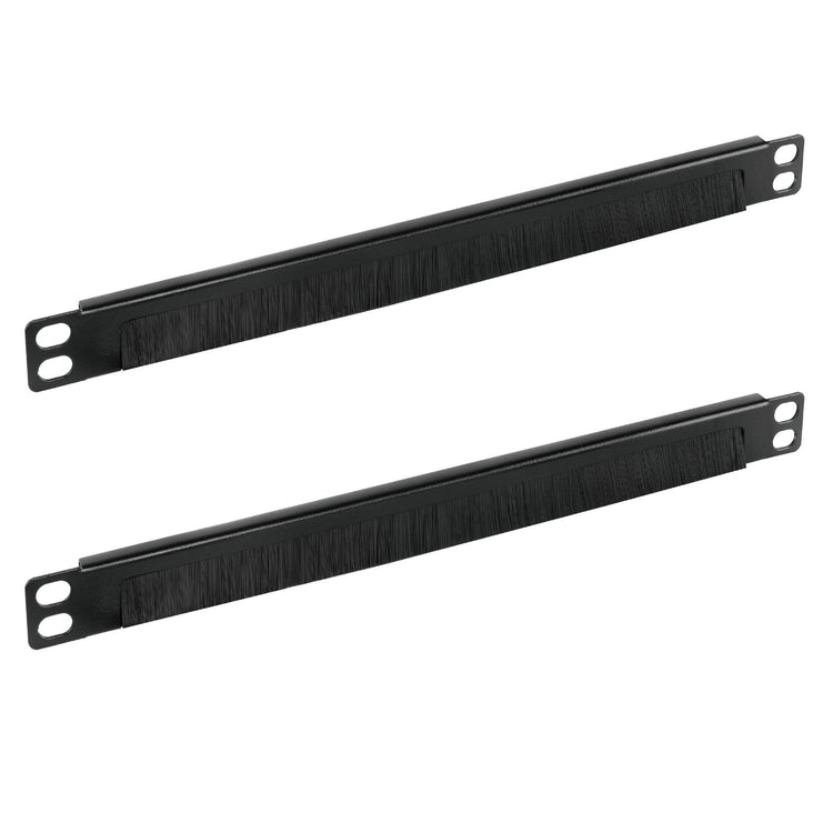 Tecmojo 2 Pack 0.5U Brush Panel 10 inch Rack Mount Cable Management Panel with Brush Strip for Cable Entry for 10'' Server Rack or Network Cabinet