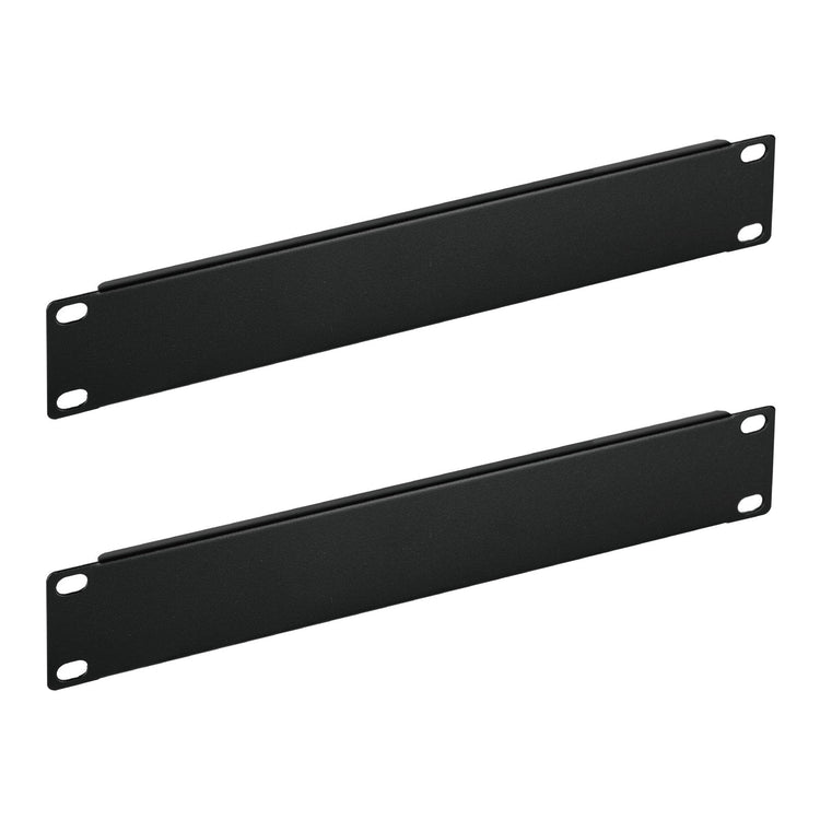 Tecmojo 2 Pack 1U 10'' Blank Panel, Rack Mount Steel Patch Panel Filler for 10" Server Rack, Network Cabinet, Data Center, Home Labs, Black
