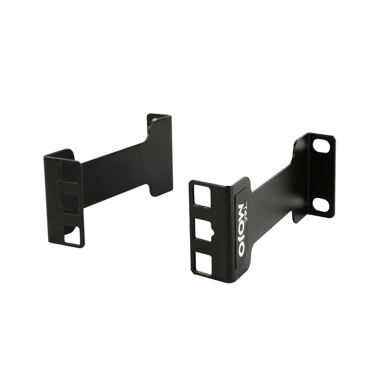 Tecmojo 1RU Server Rack Depth Extender, 102mm Recessed Rack Mount Adapter Kit for Network Device, Standard 19 inches Open Frame Enclosure Compatible, Black
